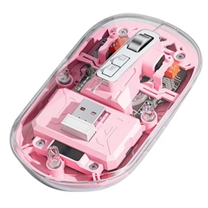 2X(Bass Kabellose Bluetooth-Maus, 3 , Transparente Maus 2,4 G + Bluetoo6549 - Bild 1 von 10