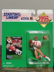 1995 Kenner Starting Lineup NFL DEION SANDERS San Fran 49ers 🏈 Toy Figure +Card - Picture 1 of 15