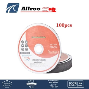 100 Pack Cut-off Wheel 5"x0.040"x7/8" - Metal & Stainless Steel Cutting Discs - Picture 1 of 7