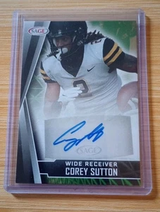  2022 SAGE HIT Autographs Black #ACS2 Corey Sutton Auto Detroit Lions🔥  - Picture 1 of 2