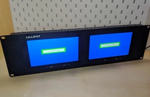 OHNE LADEGERÄT LILLIPUT RM-7024 7" 3RU Rack Monitore mit zwei VGA & Video Ein-/Ausgängen - Bild 1 von 13