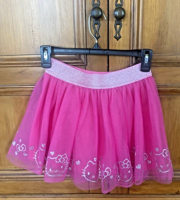 Falda de tul en capas con detalle violeta/plateado rosa de Hello Kitty niñas talla M (7-8) Foto 1 de 4