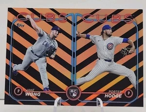 Jake Wong / Porter Hodge 2024 Topps Update #US106 Holiday Foil Parallel RC Cubs - Picture 1 of 2