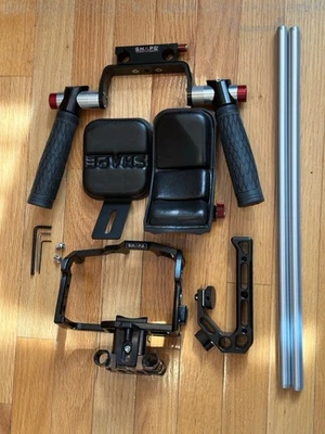 Panasonic GH7/GH6 shoulder rig, cage and top handle by SHAPE, 15mm 18" rods - Image 1 of 4