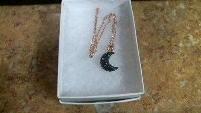 Collar Colgante Luna Pavé Oro Rosa SWAROVSKI 100% Auténtico 5671585 Foto 1 de 3