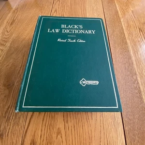 Black's Law Dictionary Revised 4th Edition Hardcover 1968 - Picture 1 of 17