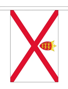 Jersey Bunting 3m 10 Flags *SALE PRICE* - Picture 1 of 3