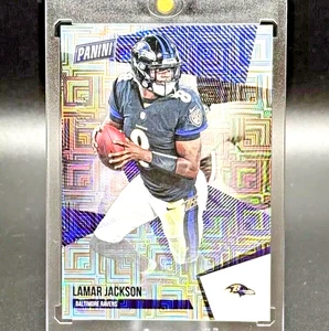 Lamar Jackson 2021 Panini The National Escher Squares #'d 09/10 Baltimore Ravens - Picture 1 of 11