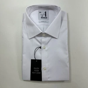 Alviso Wrinkle Free Boys Shirt Size 18H White Button Down Collared Long Sleeve - Picture 1 of 3