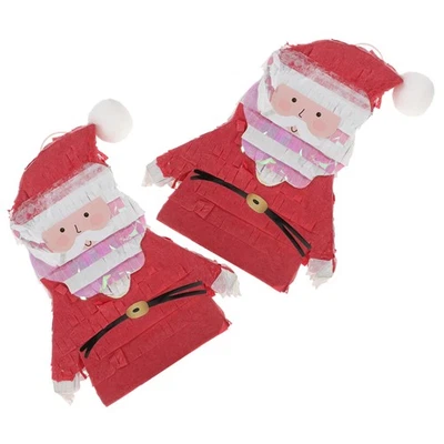  2 Pcs Christmas Pinata Father Party Supply Decoration Mini Holiday - Image 1 of 4