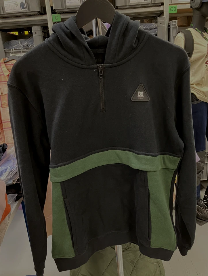 Sweat à capuche zippé pour enfant - DC SCHOECO - Optics - Noir/Vert - 16 - Photo 1/4