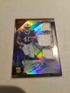 2019 XR Football Rookie Triple Swatch Autograph Devin Singletary #237 /199 Bills - Picture 1 of 1