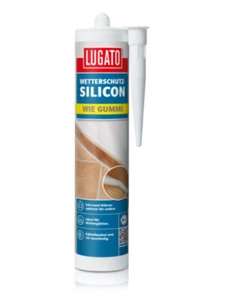 Lugato Wetterschutz Silicon Wie Gummi 310 ml aluminium - Silikon außen - Bild 1 von 1