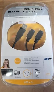 Belkin USB to PS2 Adapter USB A SOK/2XMINIDIN6 - Picture 1 of 3