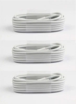 3 Pack 5FT Long USB Cable For Apple iPhone 5 6 7 8Plus X S XR  Quick Charger - Image 1 of 2
