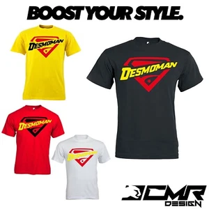 T-Shirt Maglietta Ducati Desmoman Desmo Tshirt Moto Motociclista Uomo Cotone - Picture 1 of 6