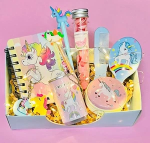 Caja de regalos de devolución de unicornio para niños combo suministros para regalos de fiesta sirena - Imagen 1 de 9