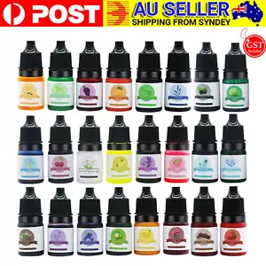 24 Bottle Epoxy Resin 5ml Pigment Alcohol-Based Ink Diffusion Kit Liquid Dye Kit - Picture 1 of 12