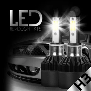 White 388W 38800LM H3 LED Fog Lights Bulbs Headlight Lamp Conversion Kit 6000K - Picture 1 of 12