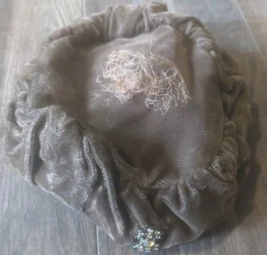 Women's Brown Vintage Dress Hat - Picture 1 of 2