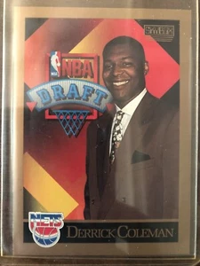 1990-91 SkyBox Set DERRICK COLEMAN ROOKIE #362 NEUE TRIKOT NETZE - Bild 1 von 2