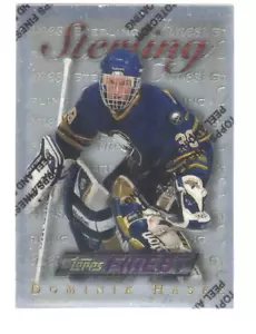 Topps Hockey Dominik Hasek 1995 plata poco común #90 Bv $10 - Imagen 1 de 1