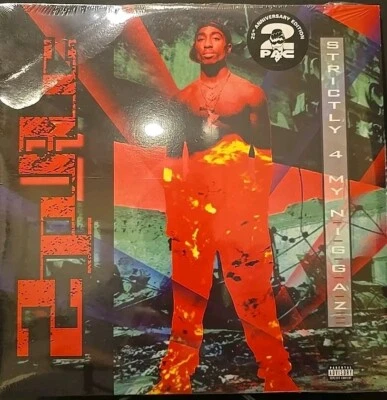 2PAC Strictly 4 My n.i.g.g.a.z. 2LP ORANGE RED VINYL W/HYPE STICKER New, Sealed - Image 1 of 4