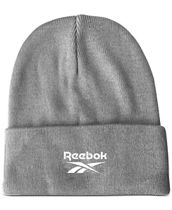 Reebok Herren Logo Cuff Beanie ONE SIZE Farbe: Medium Grey - Bild 1 von 5