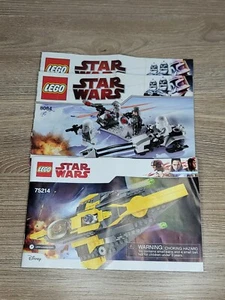 LEGO Star Wars #8084 x2 and 75214 Instruction Manuals Lot - Picture 1 of 3