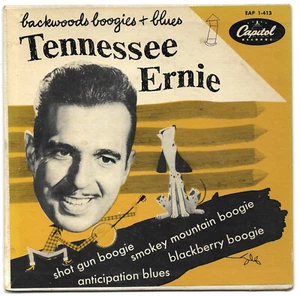 TENNESSEE ERNIE FORD CAPITOL 413 45 RPM ROCKABILLY EP BACKWOODS BOOGIES & BLUES - Imagen 1 de 3