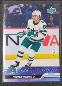 2023-24 UPPER DECK SERIES 1 Tristen Robins YOUNG GUNS RC DELUXE /250 - Bild 1 von 2