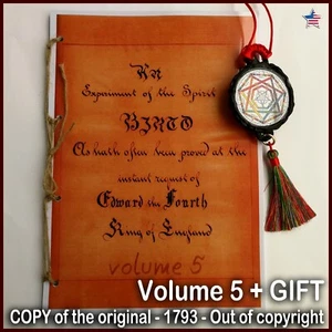 antique book occult black magic manuscript grimoire handwritten occultism magick - Picture 1 of 12