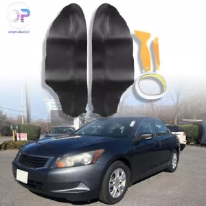 Fit For 2008-2012 Honda Accord Coupe Black Armrest Cover Front Door Panels - Foto 1 di 9