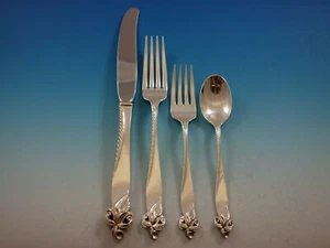 Orchid Elegance By Wallace Sterling Silver Regular Size Place Setting(s) 4pc - Picture 1 of 5