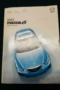 2003 Mazda 6 Owner Owner's Manual ONLY No Case - Picture 1 of 2