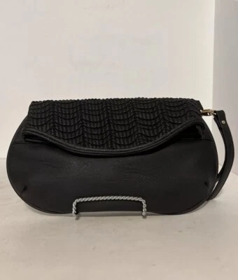 Yoki 女式黑色手拿包黑色 7 英寸 x 11.5 英寸 — 第 1/4 张图片