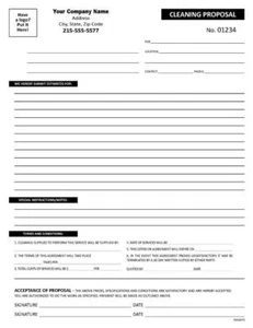 1000 Reinigungsservice Angebotsformulare / 2-teilig selbstdurchschreibend / TMG075 - Bild 1 von 1