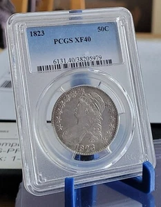 1823 CAPPED BUST HALF DOLLAR 50C  PCGS XF40 - Picture 1 of 2