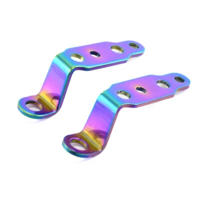 Kit de soporte de montaje de luz de conducción de faros de horquilla delantera para motocicleta de 2 piezas Foto 1 de 4