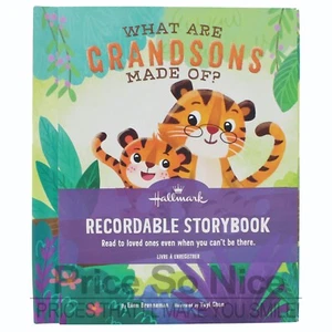 Hallmark What Are Grandsons Made Of? Recordable Storybook - Picture 1 of 2