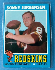 Sonny Jurgensen Topps #50 1971 Washington Redskins EX J28 - Imagen 1 de 2