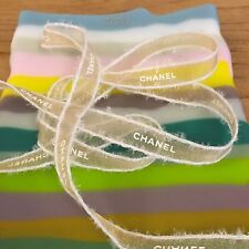 ***Free shipping authentic Chanel Christmas gold organza Ribbon 3/8"***