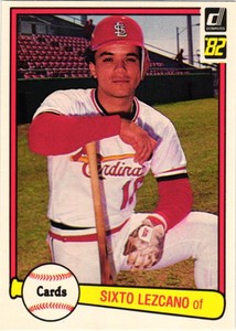 1982 Donruss Set Break #64 Sixto Lezcano Near Mint- Free shipping