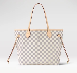 🔥NEW LOUIS VUITTON Neverfull MM Tote Bag Damier Azur Pink ❤️ HOT GIFT SET w BOX - Picture 1 of 20