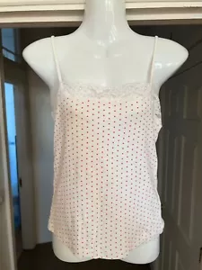 Red herring cotton polka dot camisole lace decorated - Picture 1 of 4