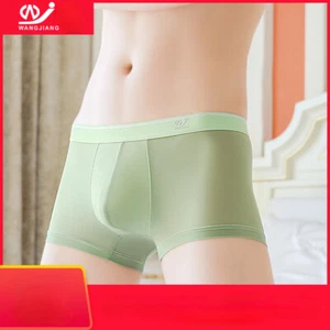 Mens Ice Silk Boxer Briefs Quick-drying Boxers Breathable Panties Summer Shorts - Picture 1 of 43