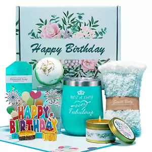 BRAND NEW/UNOPENED Happy Birthday Gifts for Women Bath Relaxing Spa Gift Basket - Picture 1 of 11