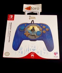 REMATCH WIRED CONTROLLER LEGEND OF ZELDA BREATH OF THE WILD Nintendo Switch Pad - Picture 1 of 4
