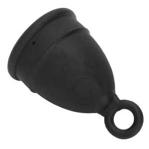 JY (Schwarz L) Silikon Menstruationstasse Frauen Weiche Elastische Periode Cup - Bild 1 von 12
