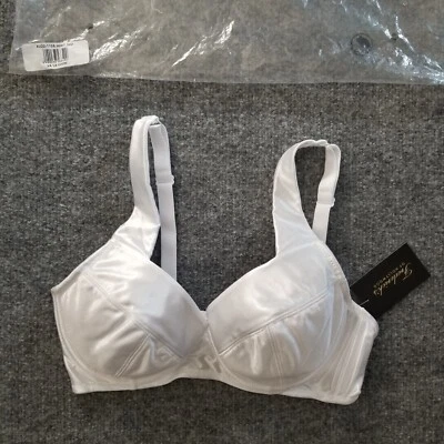 Nuevo Sujetador Frederick's of Hollywood Va Voom 34D Blanco Satinado Correa Ancha -POWT * Foto 1 de 4
